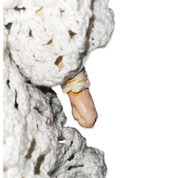 Early 1900s Antique 12” Minerva Tin Head Doll w/Jointed Kid Leather Body German - Picture 8 of 13